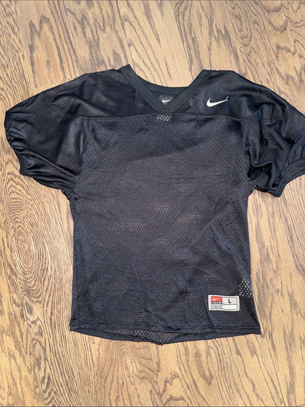 Nike Black Mesh Sports Jersey -Girls size large !